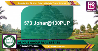 Residential Plot for Sale in Bahria Town, Lahore - (BP-93261)