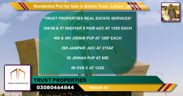 Residential Plot for Sale in Bahria Town, Lahore - (BP-93285)