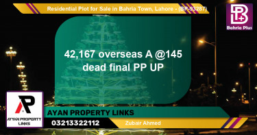 Residential Plot for Sale in Bahria Town, Lahore - (BP-93287)
