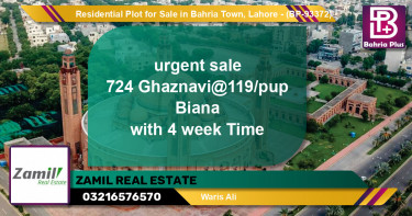 Residential Plot for Sale in Bahria Town, Lahore - (BP-93372)