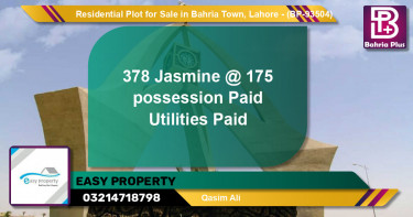 Residential Plot for Sale in Bahria Town, Lahore - (BP-93504)
