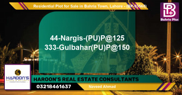 Residential Plot for Sale in Bahria Town, Lahore - (BP-93568)
