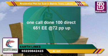 Residential Plot for Sale in Bahria Town, Lahore - (BP-93587)