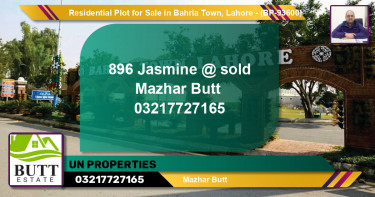 Residential Plot for Sale in Bahria Town, Lahore - (BP-93600)