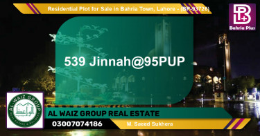 Residential Plot for Sale in Bahria Town, Lahore - (BP-93726)