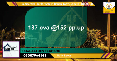 Residential Plot for Sale in Bahria Town, Lahore - (BP-93748)
