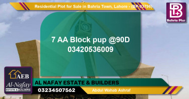 Residential Plot for Sale in Bahria Town, Lahore - (BP-93796)