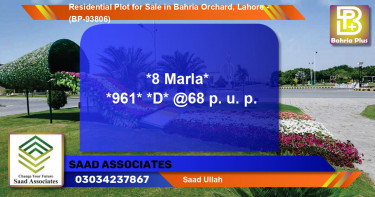 Residential Plot for Sale in Bahria Orchard, Lahore - (BP-93806)