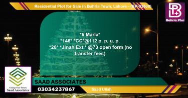 Residential Plot for Sale in Bahria Town, Lahore - (BP-93808)