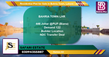 Residential Plot for Sale in Bahria Town, Lahore - (BP-93831)