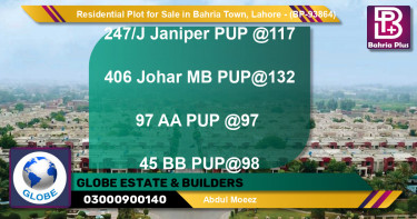 Residential Plot for Sale in Bahria Town, Lahore - (BP-93864)