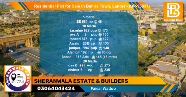 Residential Plot for Sale in Bahria Town, Lahore - (BP-93897)