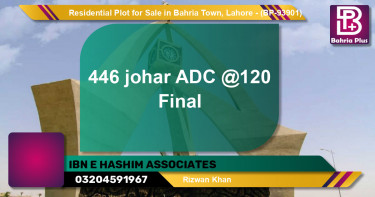 Residential Plot for Sale in Bahria Town, Lahore - (BP-93901)