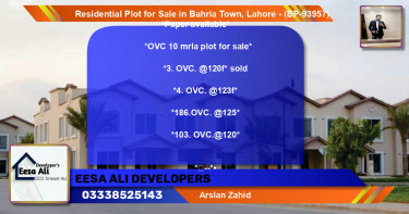 Residential Plot for Sale in Bahria Town, Lahore - (BP-93957)