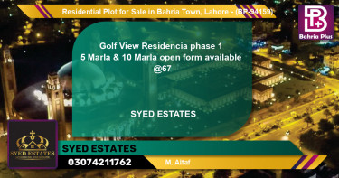Residential Plot for Sale in Bahria Town, Lahore - (BP-94159)