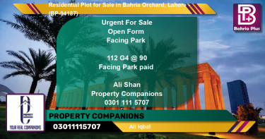 Residential Plot for Sale in Bahria Orchard, Lahore - (BP-94187)