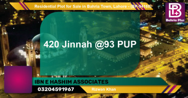Residential Plot for Sale in Bahria Town, Lahore - (BP-94188)