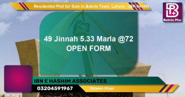 Residential Plot for Sale in Bahria Town, Lahore - (BP-94189)