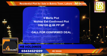 Residential Plot for Sale in Bahria Town, Lahore - (BP-94249)