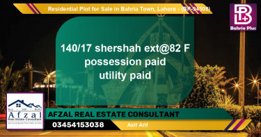 Residential Plot for Sale in Bahria Town, Lahore - (BP-94308)