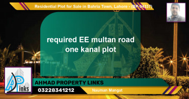 Residential Plot for Sale in Bahria Town, Lahore - (BP-94337)