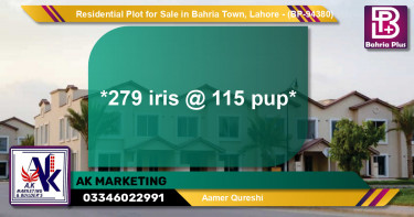 Residential Plot for Sale in Bahria Town, Lahore - (BP-94380)