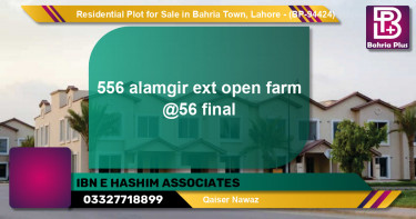 Residential Plot for Sale in Bahria Town, Lahore - (BP-94424)