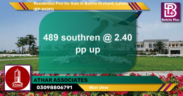 Residential Plot for Sale in Bahria Orchard, Lahore - (BP-94595)