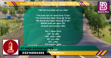 Residential Plot for Sale in Bahria Town, Lahore - (BP-94628)