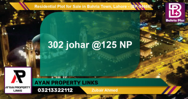 Residential Plot for Sale in Bahria Town, Lahore - (BP-94686)