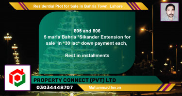 Residential Plot for Sale in Bahria Town, Lahore - (BP-94908)