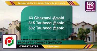 Residential Plot for Sale in Bahria Town, Lahore - (BP-94963)