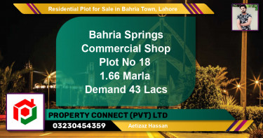 Residential Plot for Sale in Bahria Town, Lahore - (BP-94964)