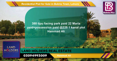 Residential Plot for Sale in Bahria Town, Lahore - (BP-94983)