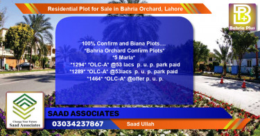 Residential Plot for Sale in Bahria Orchard, Lahore - (BP-94989)