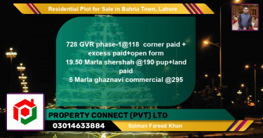 Residential Plot for Sale in Bahria Town, Lahore - (BP-95025)