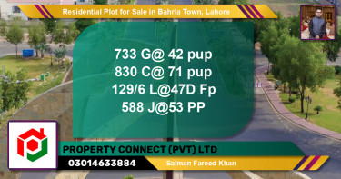 Residential Plot for Sale in Bahria Town, Lahore - (BP-95029)