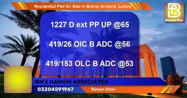 Residential Plot for Sale in Bahria Orchard, Lahore - (BP-95709)