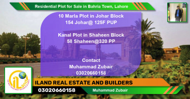 Residential Plot for Sale in Bahria Town, Lahore - (BP-95743)