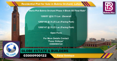 Residential Plot for Sale in Bahria Orchard, Lahore - (BP-95809)