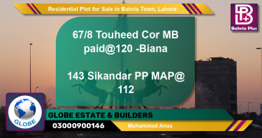 Residential Plot for Sale in Bahria Town, Lahore - (BP-95925)