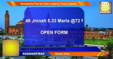 Residential Plot for Sale in Bahria Town, Lahore - (BP-95989)