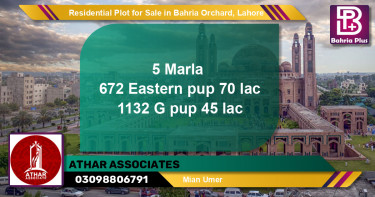 Residential Plot for Sale in Bahria Orchard, Lahore - (BP-96004)