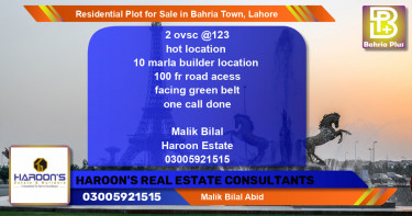 Residential Plot for Sale in Bahria Town, Lahore - (BP-96007)