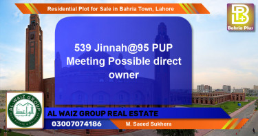 Residential Plot for Sale in Bahria Town, Lahore - (BP-96115)