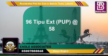 Residential Plot for Sale in Bahria Town, Lahore - (BP-96117)