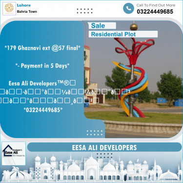 Residential Plot for Sale in Bahria Town, Lahore - (BP-96773)