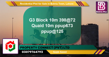 Residential Plot for Sale in Bahria Town, Lahore - (BP-96780)