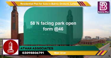 Residential Plot for Sale in Bahria Orchard, Lahore - (BP-96795)