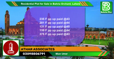Residential Plot for Sale in Bahria Orchard, Lahore - (BP-96807)